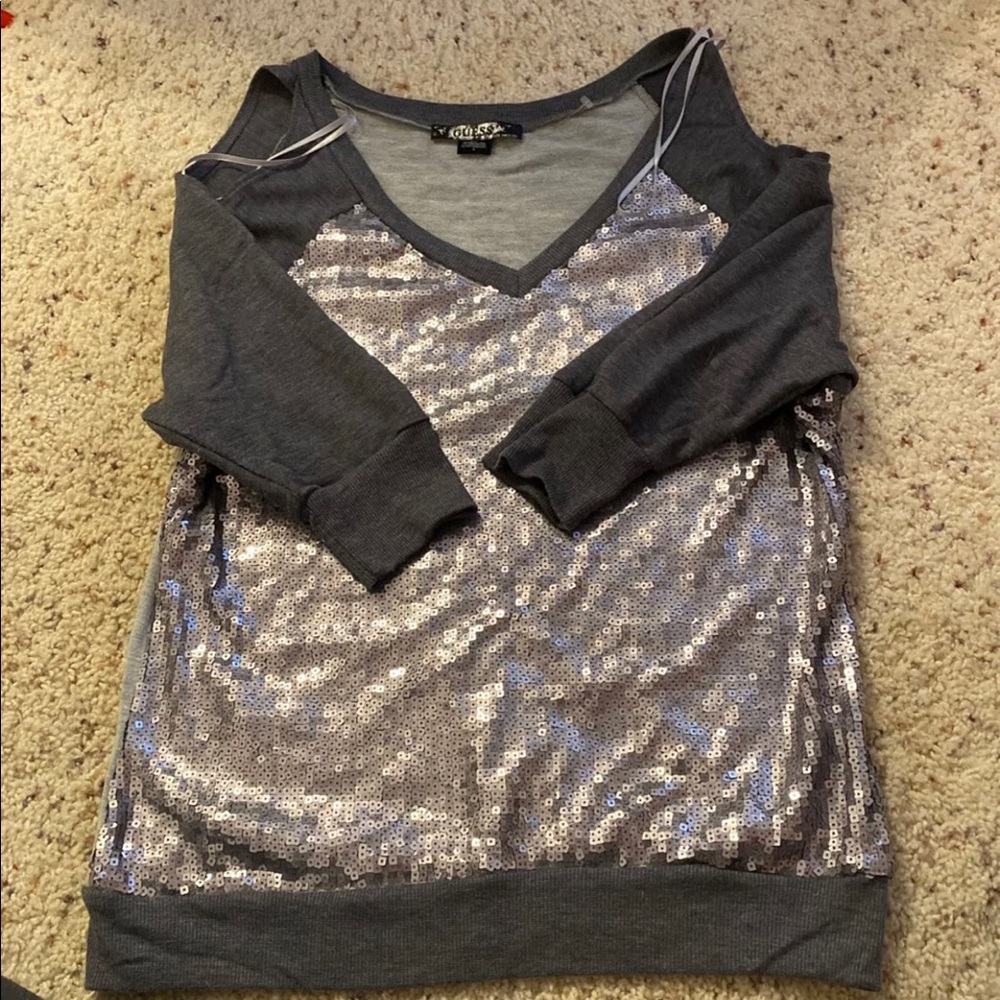 Guess sequin sweatshirt